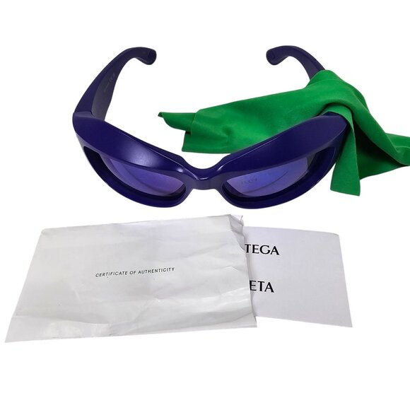 Bottega Veneta BV1086S Purple Sunglasses, Made in Japan - Picture 9 of 9